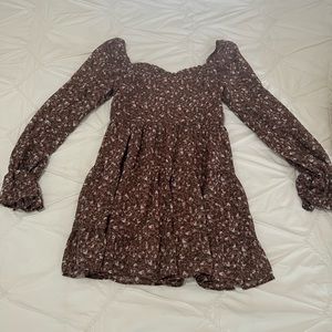 Ditsy Floral Dress in Mauve